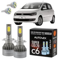 Luz Farol Baixo H7 LED Fox 2010 Em Diante Iluminação Forte Luz Farol Baixo H7 LED Fox 2010 Em Diante Iluminação Forte