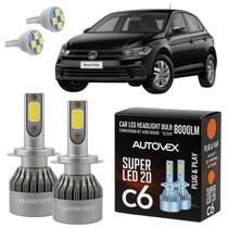 Luz Farol Baixo H7 LED Polo 2018 Em Diante Iluminação Forte Luz Farol Baixo H7 LED Polo 2018 Em Diante Iluminação Forte