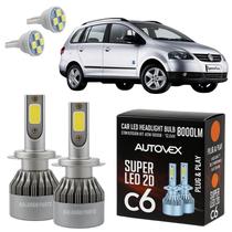 Luz Farol Baixo H7 LED Space Fox 10 A 2016 Iluminação Forte