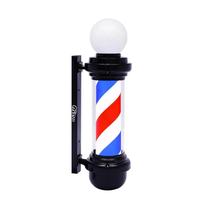 Luz Giratória Barber Pole WDZD 27" LED - Vermelha, Branca e Azul