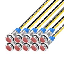 Luz indicadora LED de metal construída 6mm 1/4 110V-220V/AC