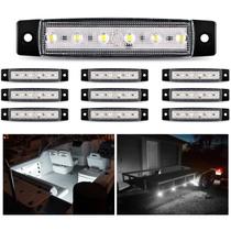 Luz indicadora LED Nilight 10PCS 3,8” 6LED 12V DC