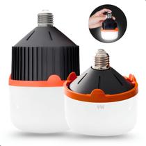 Luz Lâmpada De Led Bulbo 9W Emergência Recarregável 4 em 1 Camping Pesca Bivolt