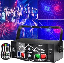 Luz laser de festa para DJ a laser de 6 olhos com controle remoto Luz laser de festa para DJ a laser de 6 olhos com controle remoto
