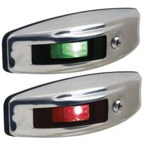 Luz lateral LED Perko 12V em aço inoxidável