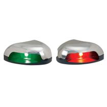 Luz lateral Perko Red/Green Horizontal Mount em aço inoxidável