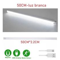 Luz LED 50CM Sem Fio Cor Quente Iluminação Prática e Recarregável Luz LED 50CM Sem Fio Cor Quente Iluminação Prática e Recarregável
