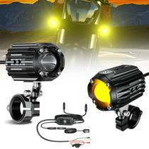 Luz LED auxiliar para motocicleta Kewig 60W branca e âmbar à prova dágua