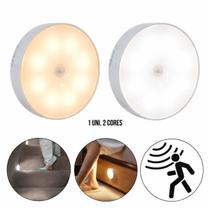 Luz LED com Sensor de Movimento 8 LEDs Recarregável USB Sem Fio para Armário Corredor Escada