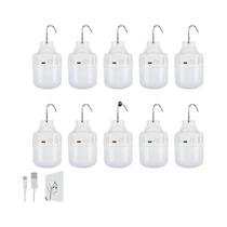 Luz LED De Alta Potência Portátil, Recarregável Por USB, Lâmpada De Emergência Para Acampamento E