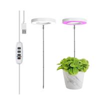 Luz LED De Crescimento De Plantas De Espectro Completo Ajustável Com Temporizador De 3, 9 E 12
