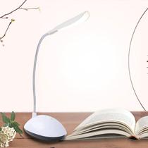 Luz LED de Mesa Leve e Resistente Flexível Portátil Sem Fio à Pilha para Estudo Leitura Branco
