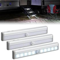 Luz LED de Sensor de Movimiento para Escalones de RV Nilight Barra 3PCS a Batería Luz LED de Sensor de Movimiento para Escalones de RV Nilight Barra 3PCS a Batería