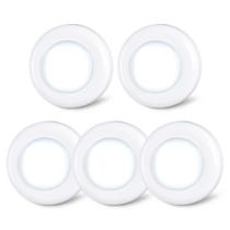 Luz LED de toque STAR-SPANGLED 7 cm branca fria, kit com 5 unidades Luz LED de toque STAR-SPANGLED 7 cm branca fria, kit com 5 unidades
