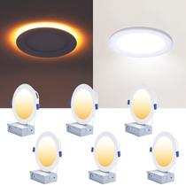 Luz LED embutida CyceVsun 6 polegadas, regulável, modo noturno 5CCT