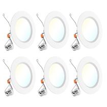 Luz LED embutida de 6" Sunco Lighting 1700LM regulável