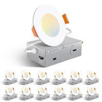 Luz LED embutida de teto Amico 3" 5CCT regulável 7W 500LM