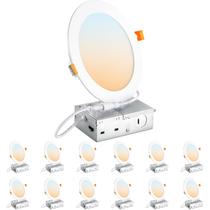 Luz LED embutida de teto DINGLILIGHTING 15 cm 12 W 110 V regulável