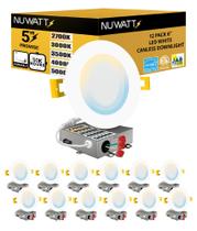 Luz LED embutida NUWATT 6" 1050LM regulável 5CCT Luz LED embutida NUWATT 6" 1050LM regulável 5CCT