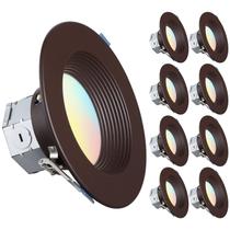 Luz LED embutida TORCHSTAR 6" 5CCT regulável 120V
