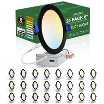 Luz LED embutida Zouzai 6" 5CCT dimerizável 12W 110V Luz LED embutida Zouzai 6" 5CCT dimerizável 12W 110V
