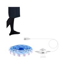 Luz LED Flexível Com Sensor De Movimento PIR Sem Fio 5V USB Para Decoração De Escadas, Armários E Luz LED Flexível Com Sensor De Movimento PIR Sem Fio 5V USB Para Decoração De Escadas, Armários E