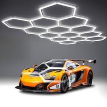 Luz LED Hexagonal para Garagem ZTANHOUSE 14 Hexágonos 24.400 Lúmens