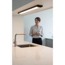 Luz LED Linear Sobrepor Preta 18W 60cm Frio Luz LED Linear Sobrepor Preta 18W 60cm Frio