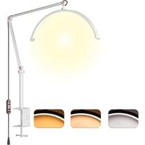 Luz LED Meia Lua para Cílios Tatuagem Esteticista Mesa Braço Oscilante Chicote Branca