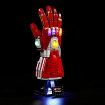 Luz LED para blocos de construção Lego 76223 Marvel Nano Gauntlet Luz LED para blocos de construção Lego 76223 Marvel Nano Gauntlet