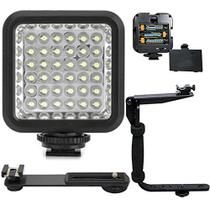 Luz LED para foto e vídeo +suporte de flash 36 LEDs 5600K