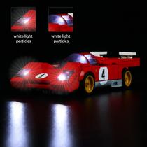 Luz LED para kit de construção de brinquedos Lego Speed Champions Ferrari 76906