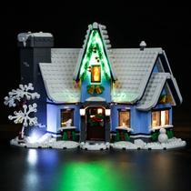 Luz LED para Lego 10293 Santa's Visit com controle remoto