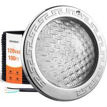 Luz LED para piscina SURAIELEC de 10 pulgadas 120V 5000 lúmenes para piscina enterrada Luz LED para piscina SURAIELEC de 10 pulgadas 120V 5000 lúmenes para piscina enterrada