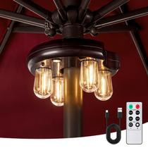 Luz LED recarregável com controle remoto para guarda-sol OPOIRA