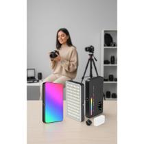 Luz LED RGB Mini para Foto e Vídeo - Preto Luz LED RGB Mini para Foto e Vídeo - Preto