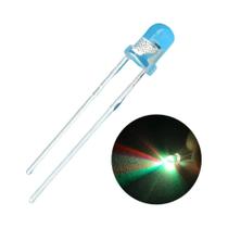 Luz LED RGB Redonda Flash Rainbow 3mm Diodos Emissores De Luz Rápida E Lenta 2023V Vermelho