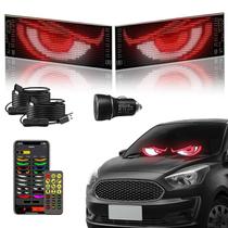 Luz LED Sign Nfutreon Flexible Devil Eyes para carro 37x9cm