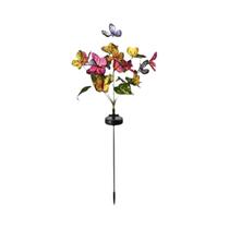 Luz LED Solar À Prova d'Água Em Forma De Borboleta Para Jardim Externo, Lâmpada De Simulação De Luz LED Solar À Prova d'Água Em Forma De Borboleta Para Jardim Externo, Lâmpada De Simulação De