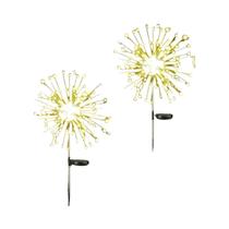 Luz LED Solar À Prova d'Água Em Forma De Fogos De Artifício Para Decoração De Jardim, Caminho,