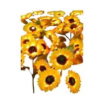 Luz LED Solar Em Forma De Girassol Para Exterior, Luminária À Prova d'Água Para Decoração De Jardim