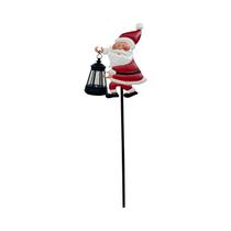 Luz LED Solar Papai Noel Com Regador Para Iluminação Decorativa Externa