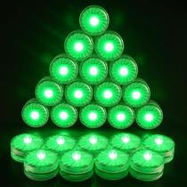 Luz LED submersível HL Green 24 unidades à prova d'água de 100 h