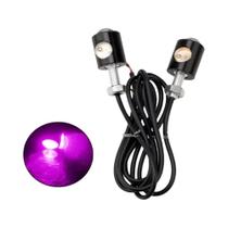 Luz LED Super Brilhante Para Motocicleta, Luz De Sinalização Tipo Olho De Águia, Mini Luz De Placa