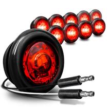 Luz Marcadora LED TRUE MODS 10 unidades Roja Redonda para Remolque 12V Luz Marcadora LED TRUE MODS 10 unidades Roja Redonda para Remolque 12V