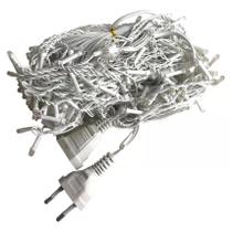 Luz Natal Cascata 100 Lâmp LED 8 funções 127V - 2,5m