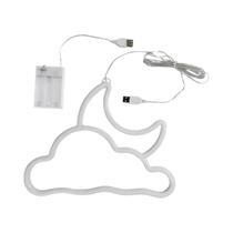 Luz Neon LED Em Forma De Lua Com Base Para Decoração De Festa De Aniversário, Quarto De E-sports,