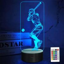 Luz Nocturna 3D FULLOSUN de Béisbol con Control Remoto Luz Nocturna 3D FULLOSUN de Béisbol con Control Remoto