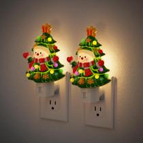 Luz Nocturna JandCase Árbol de Navidad Muñeco de Nieve 3000K Enchufable