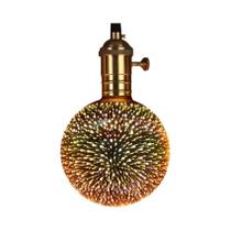 Luz Noturna 3D Com Efeito De Fogos De Artifício Estrela E27 Candeeiro De Mesa 110V 220V Cabeceira